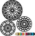 3 Set Silicone Trivet Mats with 1 Extra Large Included | Durable Non-Slip Thick Round Premium Trivets