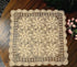 Lelefly Dcor,19 inch,Beige Cotton Handmade Crochet lace Table Runners Square Tablecloth Doilies Doily Table Dresser