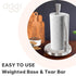 OGGI Stainless Steel Paper Towel Holder, 13" Height, with Tension Arm and Tear Bar