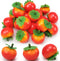 Meiwlong 27 Pcs Small Artificial Tomatos,Mini 1.5 Inch Fake Tomato for Decoration, Realistic