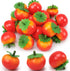Meiwlong 27 Pcs Small Artificial Tomatos,Mini 1.5 Inch Fake Tomato for Decoration, Realistic