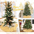 Gold Christmas Tree Skirts - 36 Inch Round Sequin Tree Skirts, Personalized Xmas Decor for Home