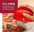 Zyliss Pizza Wheel - Handheld Pizza Cutter with Removable Blade, Plastic with Stainless Steel Blade, Dishwasher Safe
