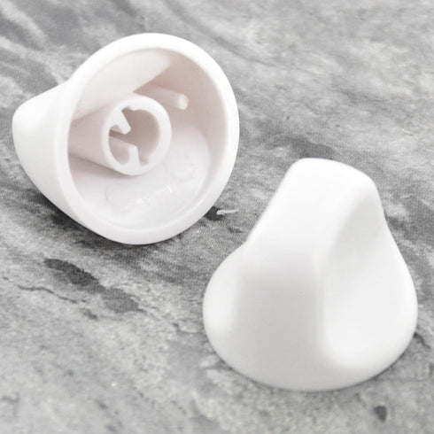 S600349 Range Hood Knob, S99360233 Fan Knob Replacement Parts for Kitchen Appliances, 2PCS White