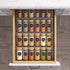 SpaceAid Spice Jars - 24 Pcs with Bamboo Lids and Labels, 4oz Glass Bottles for Spice Rack, Cabinet, and Drawer