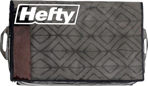 Hefty Extra Large Flexible Tote, 2 Pack with Breathable Mesh, Double Zip Closure for Seasonal Apparel Storage