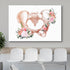 wall26 12"x18" Canvas Print Wall Art Pelvis Skeleton Blooming Rose Flowers Medical & Hospital Health Illustrations