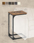 VASAGLE C-Shaped End Table, Small Side Table for Couch, Sofa Table with Metal Frame for Living Room, Bedroom, Bedside