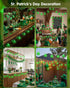 8.5Ft 10 SUNSGNE Shamrock String Lights St. Patrick's Day Lights, Outdoor Patio String Light with LED Green Shamrock