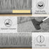 LOCHAS Gray Ultra Soft Indoor Modern Area Rugs 4x5.3 Feet, Fluffy Living Room Carpets for Children Bedroom Nursery Decor