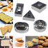 20 Pcs MINI Geometric Metal Cookie Cutters Set, Fun Stainless Steel Biscuit Molds for Kitchen, Baking & Decorative Food