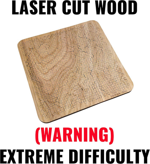 200 11.3" 11.3 Mind Bending Wooden Jigsaw Puzzle | Difficult Puzzles for Adults | Pieces | x