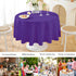 Mulbozy 2 84 inches Pcs Purple Round Tablecloth, Disposable Plastic Purple Circle Table Covers for Baby Shower Wedding
