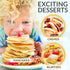 Crepe Maker Machine - Nonstick 12” Electric Griddle for Pancakes, Roti, Tortilla, Portable, Compact