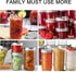 12 OZ,Canning 24PACK,Glass Flrolove Mason Jars Jars with Lids Jam Jars, Jelly Jars with Airtight Lids,Ideal