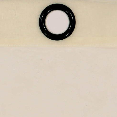 Odor Neutralizing Sheer Voile Grommet Window Curtain, 1 Panel, 59 in x 95 in, Ivory