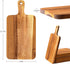 6 Packs Handles,15.8x7.7 Inch Acacia Wood Cutting Board with Wooden Kitchen Cutting Board Bulk, Serving Board