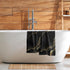 Miaoquhe Set 2, 14x28in Black Gold Marble Hand Towel of Marble Texture Soft Highly Bath Towels Absorbent Bathroom Hand