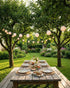 8.5Ft 10 SUNSGNE Cute White Lantern String Lights, Mini LED Oriental Style White Lanterns Plug in Home & Garden