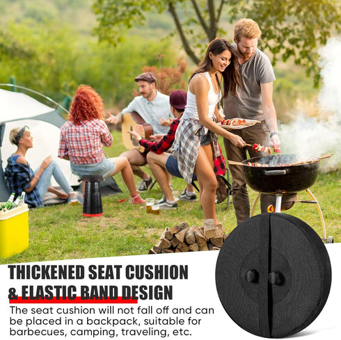 2 Suzile Pieces Telescopic Stool Cushion (Exclude Stool) with Memory Foam Retractable Folding Stool Cushion