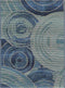 Unique Loom Outdoor Modern Collection Area Rug, Rippling, 2' 2" x 3' 1", Light Blue/Navy Blue