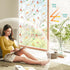 Coavas Non-Adhesive Privacy Window Film, Translucent Bird Decorative Glass Film, Static Cling for Home Office (17.5 x