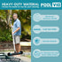 20" 2 1 Swimming Poolvio in Pool Brush Head for Pool, Heavy Duty Scrub Brush with EZ Clip & Wavy Nylon Bristles