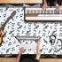 108 x 54 Inch Musical Notes Tablecover, Disposable Plastic Tablecloth for Birthday Party Decoration Supplies (2 Pieces)