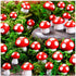 MGZTTHW 60pcs Mini Resin Mushrooms for Crafts 0.7" 0.5" 0.4" Tiny Fairy Garden