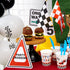 WERNNSAI Racing Car Party Decorations - 10PCS Funny Car Birthday Decoration Signs for Boys, Racing Car Theme Party