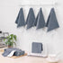 12 Pack (10" 10", Mordimy Kitchen Cloths Dish Towels x Dark Grey & White), Super Soft and Absorbent Dish Cloths, Coral