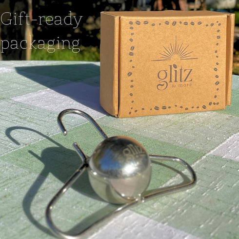 Stainless Steel Chilling Coffee Espresso Ball, Gold Silver Java Ball Brew Chilling Ball, Silver