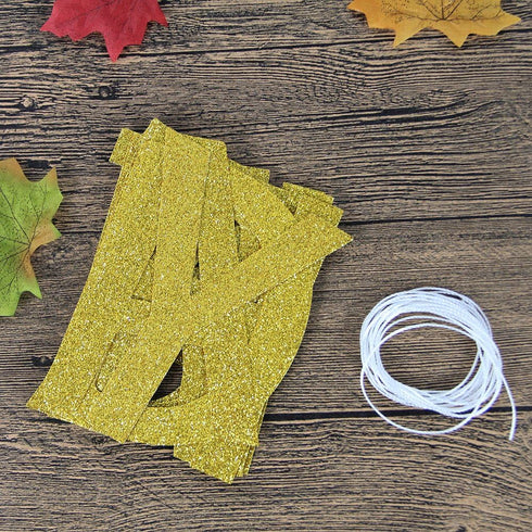 Gold Glitter Cheers to 20 Years Banner - 20th Birthday / Wedding Anniversary Decorations