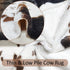 4.6 5.2 Faux Cowhide Rug Cute Cow Print Rug Cow Rugs for Bedroom Living Room Nursery Western Home Decor Area Rug, Brown