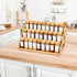 MNADSFKJ -3 CountertopsStorage Spice Rack, Spice Organizer Tier Bamboo Spice Racks, Solution for Spice Storage