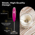 Bean Envy Handheld Milk Frother for Coffee, Electric Blender & Whisk with Stand for Lattes, Cappuccino, Raspberry