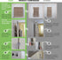 Insieme Extra Wide Over The Door Towel Rack - Two Tier Towel Hanger for 36 inch Door or Shower Wall