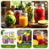 DSJIFGEW 52Pcs Premium Canning Lids - Rings for Regular Mouth Mason Jars, Food Grade Split-Type Metal Canning Kerr Jar