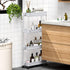 SPACEKEEPER Slim Rolling Storage Cart - 4 Tier Bathroom Organizer Mobile Shelving Unit for Kitchen, Laundry, Gray