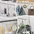 Amazer Shower Curtain Hooks - Decorative Rust Proof Stainless Steel Set of 12 for Bathroom Shower Rods