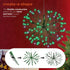 Alpine Corporation 16"H Indoor Holiday 3D Snowflake Ornament - LED Lights, Green Christmas Decoration