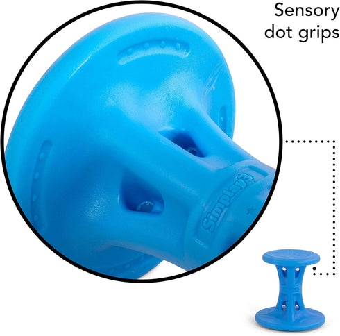 Simplay3 (5-8) 14 inch Play Around Wiggle/Wobble Kids Flexible Active Sitting Chair/Stool (Single Stool) to Improve