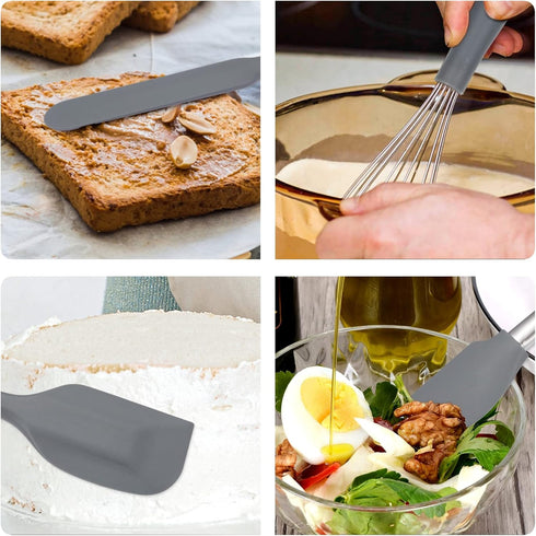 Kitchen Utensils Set, 27 Pcs Non-Stick Silicone Cooking Utensils Set, Kitchen Appliances Utensil Collection