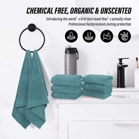 18 Pack 16 28 inches MOONQUEEN Premium Hand Towels - Quick Drying - Microfiber Coral Velvet Highly Absorbent Towels