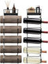 5 Sorbus Bathroom Towel Holder - Tier Metal Towel Rack with Wood Shelf for Rolled Bath Towels, Washcloths, Linens, Hand