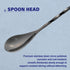 Briout Bar Spoon Cocktail Mixing Stirrers, Stainless Steel 12 Inches Long Handle, Black 2 Pieces