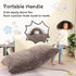 3-in-1 35" 50" 10", MOMCAYWEX Kids Bean Bag Chair, Gaint Pillow Mattress for Kids, x x Dark Brown