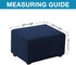 Flamingo P Ottoman Slipcovers Stretch Rectangle Folding Storage Covers Removable Footstool Protect Footrest Covers