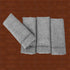 Grelucgo Set of 4 Handcrafted Dark Gray Cocktail Napkins, Double-Hemstitched (12 x 12 Inches)