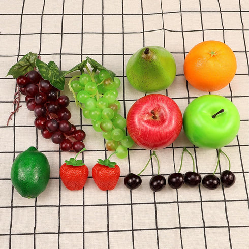 20 Pack, Pcs Fake Fruit Artificial Fruit for Decoration Party, Realistic Fake Fruits Table Centrepieces Decoration Home